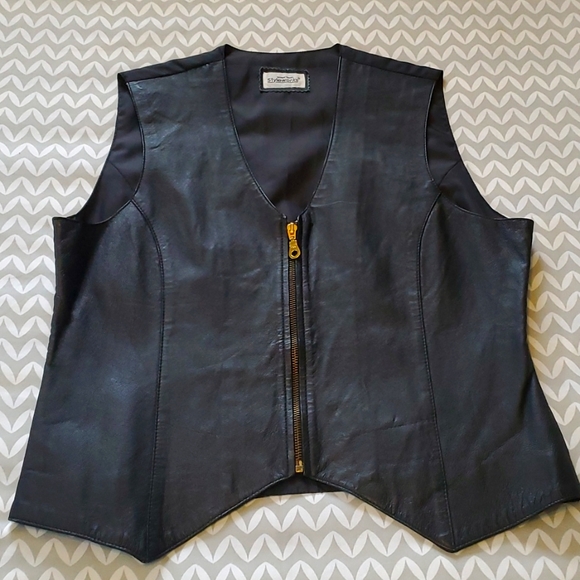 Genuine Leather Vintage Vest - Picture 2 of 11